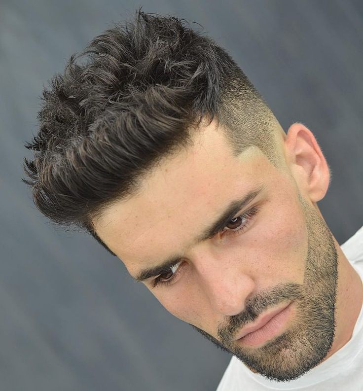 Modern haircut styling result